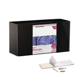 AdirMed Acrylic Glove Dispenser, Single Box Capacity, 10.2 x 3.5 x 5.3, Black (ALHI90201BLK) Each