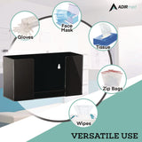 AdirMed Acrylic Glove Dispenser, Single Box Capacity, 10.2 x 3.5 x 5.3, Black (ALHI90201BLK) Each