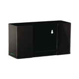 AdirMed Acrylic Glove Dispenser, Single Box Capacity, 10.2 x 3.5 x 5.3, Black (ALHI90201BLK) Each