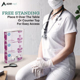 AdirMed Acrylic Glove Dispenser, Triple Box Capacity, 10.2 x 3.5 x 16.1, Clear (ALHI90203) Each