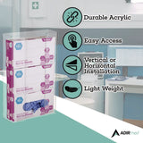 AdirMed Acrylic Glove Dispenser, Triple Box Capacity, 10.2 x 3.5 x 16.1, Clear (ALHI90203) Each