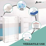AdirMed Acrylic Glove Dispenser, Triple Box Capacity, 10.2 x 3.5 x 16.1, Clear (ALHI90203) Each