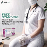 AdirMed Acrylic Glove Dispenser, Single Box Capacity, 10.2 x 3.5 x 5.3, Clear (ALHI90201) Each