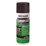 Rust-Oleum® Camouflage Spray Paint, Flat Earth Brown, 12 oz Aerosol Can (RST279178) Each