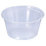 Fabri-Kal® Microwavable Deli Containers, 5 oz, 3.6 Diameter x 1.8 h, Clear, Plastic, 1,000/Carton (FABPK5SC) Case of 1000