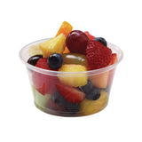 Fabri-Kal® Microwavable Deli Containers, 5 oz, 3.6 Diameter x 1.8 h, Clear, Plastic, 1,000/Carton (FABPK5SC) Case of 1000