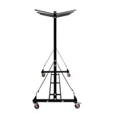 AdirOffice Folding Chair and Table Combo Cart, Metal, 600 lb Capacity, 33.7 x 65 x 67, Black (ALHI69001) Each