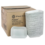 Pactiv Evergreen EarthChoice Pulpex Steep Wall Food Tray, 9.13 x 6.88 x 1.75, Natural, Paper, 460/Carton (PCTM633524Y) Case of 460