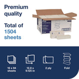 Tork® Xpress Extra Soft Multifold Towel, 2-Ply, 9.12 x 12.8, White, 94 Towels/Pack,16 Packs/Carton (TRK101298) Case of 16