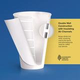 SOLO® Thermoguard Insulated Paper Hot Cups, 8 oz, White Sustainable Forest Design, 40/Pack (DCCDWTG8WPK) Pack of 40