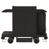 Suncast Commercial® Standard Housekeeping Cart, Plastic, 1 Shelf, 24" x 62.13" x 49.75", Black (SUAHKC1000) Each