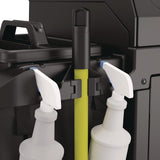 Suncast Commercial® Standard Housekeeping Cart, Plastic, 1 Shelf, 24" x 62.13" x 49.75", Black (SUAHKC1000) Each