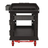 Suncast Commercial® Heavy Duty Plus Utility Cart, Plastic, 2 Shelves, 6 Bins, Capacity, 26.5" x 48.78" x 34.81", Black (SUAPUCHD2645) Each