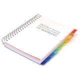 PUKKA PAD® B5 Size 10-Subject Project Book, Medium/College Rule, White Cover, (200) 9.8 x 6.9 Sheets (PUK9603PB) Each