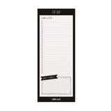 PUKKA PAD® Magnetic To Do List, Unruled, 60 Black/White 3.5 x 8.5 Sheets, 6/Pack (PUK9118CD) Pack of 6