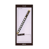 PUKKA PAD® Magnetic To Do List, Unruled, 60 Black/White 3.5 x 8.5 Sheets, 6/Pack (PUK9118CD) Pack of 6