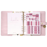 A5 Planner, 10.24 x 9.25, Pink Cover, 12-Month (PUK9152CD) Each