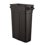 Suncast Commercial® 23 Gallon Resin Slim Trash Can, Plastic, Black (SUATCNH2030BK) Each