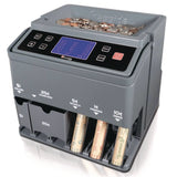 Cassida C300 Series Coin Sorter/Counter, 300 Coins/Min, 11" x 11" x 10", Gray (CIAC300) Each