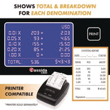 Cassida C300 Series Coin Sorter/Counter, 300 Coins/Min, 11" x 11" x 10", Gray (CIAC300) Each