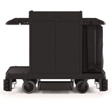 Suncast Commercial® Partially Assembled Premium Housekeeping Cart, Plastic, 1 Shelf, 24 x 62.13 x 49.75, Black (SUAHKC2002) Each
