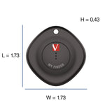 Verbatim® My Finder Bluetooth Tracker for Apple iOS, Black/White, 2/Pack (VER32131) Pack of 2