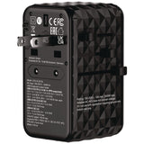 Verbatim® UTA-10 GaN III Universal Travel Adapter, (3) USB-A/(3) USB-C (VER32125) Each