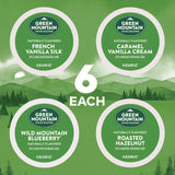 Green Mountain Flavored Variety Coffee K-Cups, Assorted Flavors, 96/Carton (GMT9975CT) Case of 96