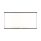 TRU RED™ Melamine Dry Erase Board, 96" x 48", White Surface, Black Aluminum Frame (TUDTR59357) Each
