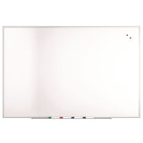 TRU RED™ Magnetic Steel Dry Erase Board, 48" x 72", White Surface, Gray/Natural Aluminum Frame (TUDTR61177) Each