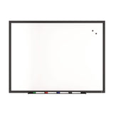 TRU RED™ Magnetic Porcelain Dry Erase Board, 48" x 36", White Surface, Black Aluminum Frame (TUDTR61189) Each