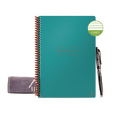 Rocketbook Core Smart Notebook, College Rule, Neptune Teal Cover, (18) 8.8 x 6 Sheets (RKBEVR2ERCCCEFR) Each