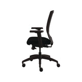 Allsteel® Quip Ergonomic Mesh Back Swivel Task Chair, Supports Up to 300 lb, Black Seat, Carbon Back, Black Base (ASZSTNOBLK) Each