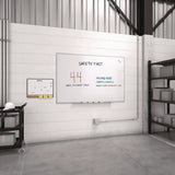 TRU RED™ Magnetic Steel Dry Erase Board, 48" x 72", White Surface, Gray/Natural Aluminum Frame (TUDTR61177) Each