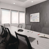 TRU RED™ Magnetic Porcelain Dry Erase Board, 48" x 36", White Surface, Black Aluminum Frame (TUDTR61189) Each