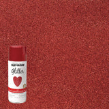 Rust-Oleum® Specialty Glitter Spray Paint, Glitter Red, 10.25 oz Aerosol Can, 6/Carton (RST268045) Case of 6