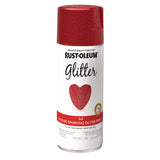 Rust-Oleum® Specialty Glitter Spray Paint, Glitter Red, 10.25 oz Aerosol Can, 6/Carton (RST268045) Case of 6