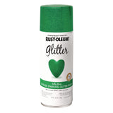 Rust-Oleum® Specialty Glitter Spray Paint, Glitter Kelly Green, 10.25 oz Aerosol Can, 6/Carton (RST277781) Case of 6