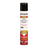 Rust-Oleum® Stops Rust Turbo Spray, Gloss Black, 24 oz Aerosol Can, 6/Carton (RST334128) Case of 6
