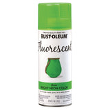 Rust-Oleum® Specialty Fluorescent Spray Paint, Flat Fluorescent Green, 11 oz Aerosol Can, 6/Carton (RST342417) Case of 6