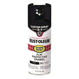 Rust-Oleum® Stops Rust 5-in-1 Spray Paint, Flat Black, 12 oz Aerosol Can (RST376855EA) Each