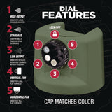 Rust-Oleum® Stops Rust 5-in-1 Spray Paint, Satin Earthy Green, 12 oz Aerosol Can (RST383421EA) Each