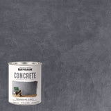 Rust-Oleum® Concrete Interior Wall Paint, Flat Charcoal Gray, Quart Can, 2/Carton (RST379906) Case of 2