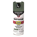 Rust-Oleum® Stops Rust 5-in-1 Spray Paint, Satin Earthy Green, 12 oz Aerosol Can, 6/Carton (RST383421) Case of 6
