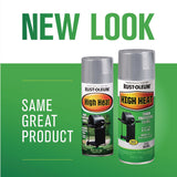 Rust-Oleum® High Heat Enamel Spray Paint, Flat Silver, 12 oz Aerosol Can, 6/Carton (RST7716830) Case of 6