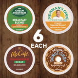Green Mountain Decaf Variety Coffee K-Cups, Assorted Flavors, 96/Carton (GMT9977CT) Case of 96