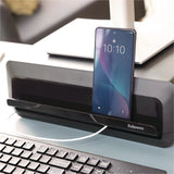 Fellowes® Breyta Monitor Stand, 13.94" x 11.97" x 3.25" to 6", Black, Supports 33 lbs (FEL100098502) Each
