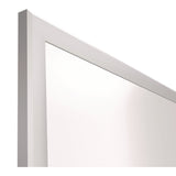 TRU RED™ Magnetic Steel Dry Erase Board, 48" x 72", White Surface, Gray/Natural Aluminum Frame (TUDTR61177) Each