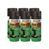 Rust-Oleum® High Heat Enamel Spray Paint, Flat Black, 12 oz Aerosol Can, 6/Carton (RST7778830) Case of 6