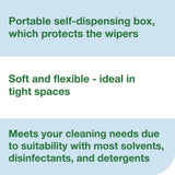 Tork® Low-Lint Cleaning Cloths, 1-Ply, 15 x 15, Blue, 240 Sheets, 4 Boxes/Carton (TRK192483) Case of 4